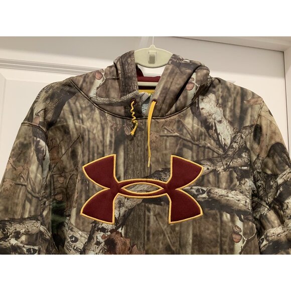 Under Armour Hoodie Men's Medium Break Up Infinity Camouflage Cold Gear - Picture 2 of 7